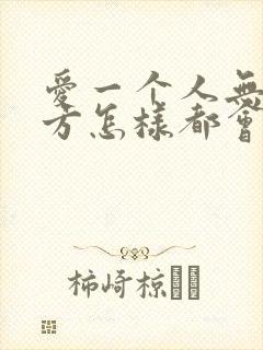 爱一个人无论对方怎样都会爱