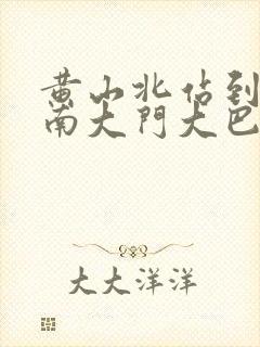 黄山北站到黄山南大门大巴时间表