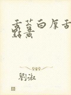 舌苔白厚舌中带点黄