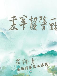 子宫切除一年后左下腹有点疼