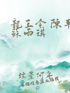 龙王令 陈平,苏雨琪