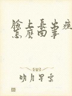 脸上长出痤疮是怎么回事