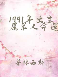 1991年出生属羊人命运