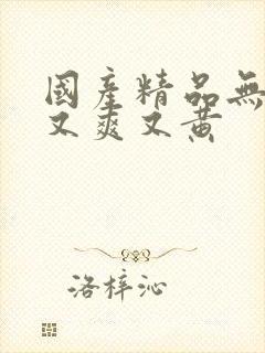 国产精品无遮挡又爽又黄