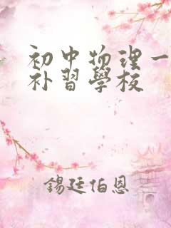 初中物理一对一补习学校