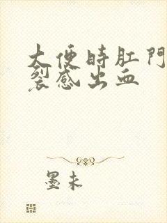 大便时肛门有撕裂感出血