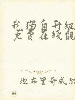 我独自升级动漫免费在线观看