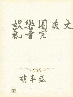 娱乐圈爽文一口气看完