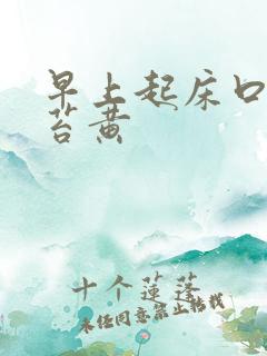 早上起床口苦舌苔黄