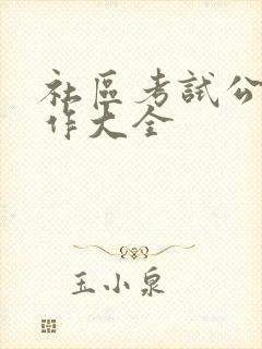 社区考试公文写作大全