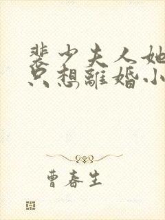 裴少夫人她每天只想离婚小说全文阅读