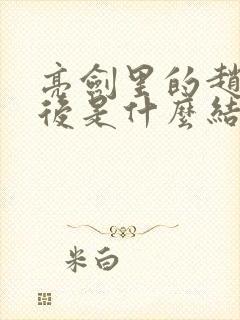 亮剑里的赵刚最后是什么结局