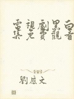 电视剧黑白诀全集免费观看高清