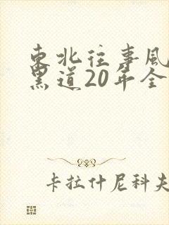 东北往事风云之黑道20年全集
