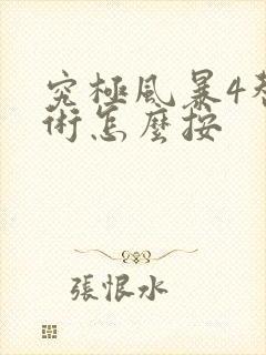 究极风暴4替身术怎么按