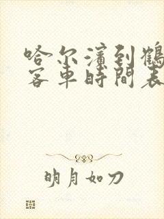 哈尔滨到鹤岗的客车时间表