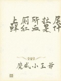 上厕所拉屎拉出鲜红血是什么原因