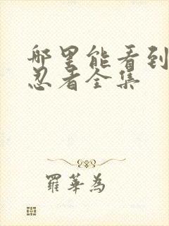 哪里能看到火影忍者全集