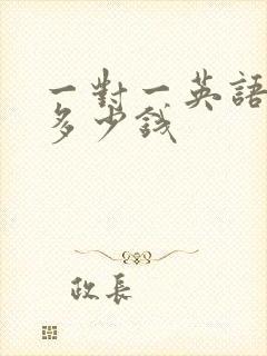 一对一英语辅导多少钱