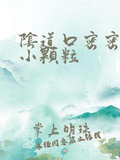 阴道口密密麻麻小颗粒