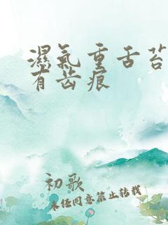 湿气重舌苔厚白有齿痕