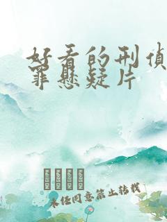 好看的刑侦剧犯罪悬疑片