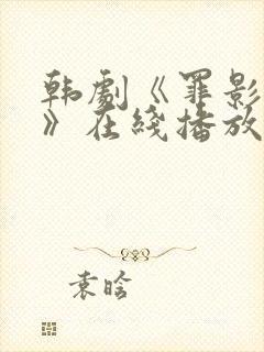 韩剧《罪影权杀》在线播放