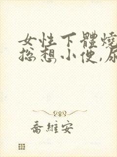 女性下体烧灼,总想小便,尿液味道大