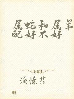 属蛇和属羊的婚配好不好