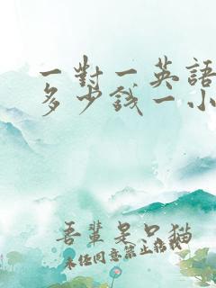 一对一英语辅导多少钱一小时