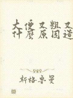 大便又粗又硬是什么原因造成的