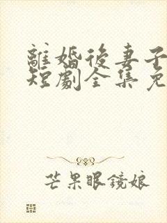 离婚后妻子后悔短剧全集免费观看