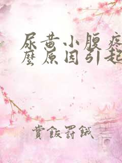 尿黄小腹疼是什么原因引起的