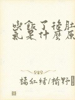 吃饭了后肚子胀气是什么原因