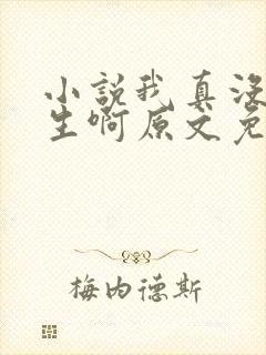 小说我真没想重生啊原文免费阅读