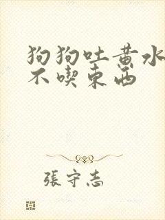 狗狗吐黄水拉稀不吃东西