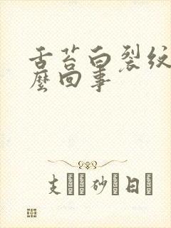 舌苔白裂纹是怎么回事