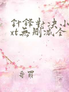 针锋对决小说txt无删减全文