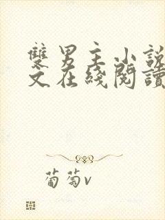 双男主小说高干文在线阅读