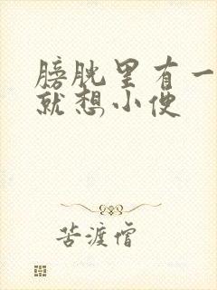 膀胱里有一点尿就想小便