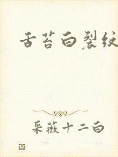 舌苔白裂纹齿痕