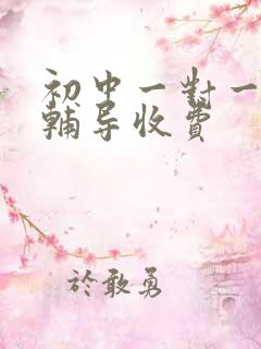 初中一对一上门辅导收费