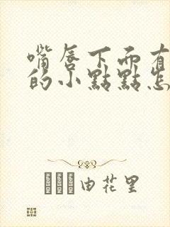 嘴唇下面有白色的小点点怎么回事