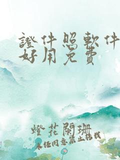 证件照软件哪个好用免费