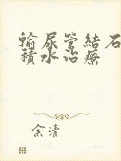 输尿管结石肾脏积水治疗