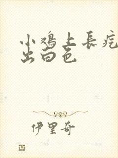 小鸡上长疙瘩挤出白色