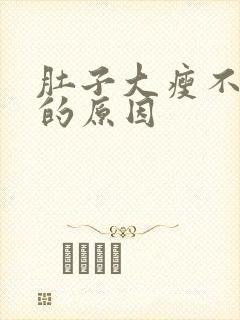 肚子大瘦不下来的原因