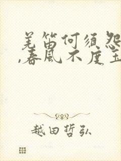 羌笛何须怨杨柳,春风不度玉门关修辞