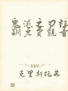 鬼灭之刃柱级特训免费观看