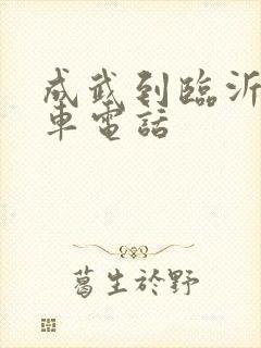 成武到临沂大巴车电话